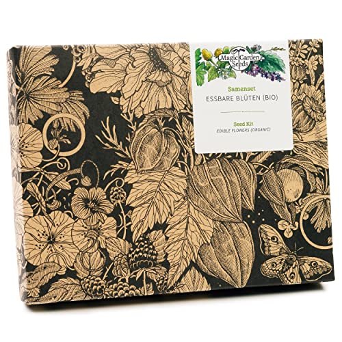 Essbare Blüten (Bio) - Samen-Geschenkset mit 4 aromatischen, schönen Blumensorten
